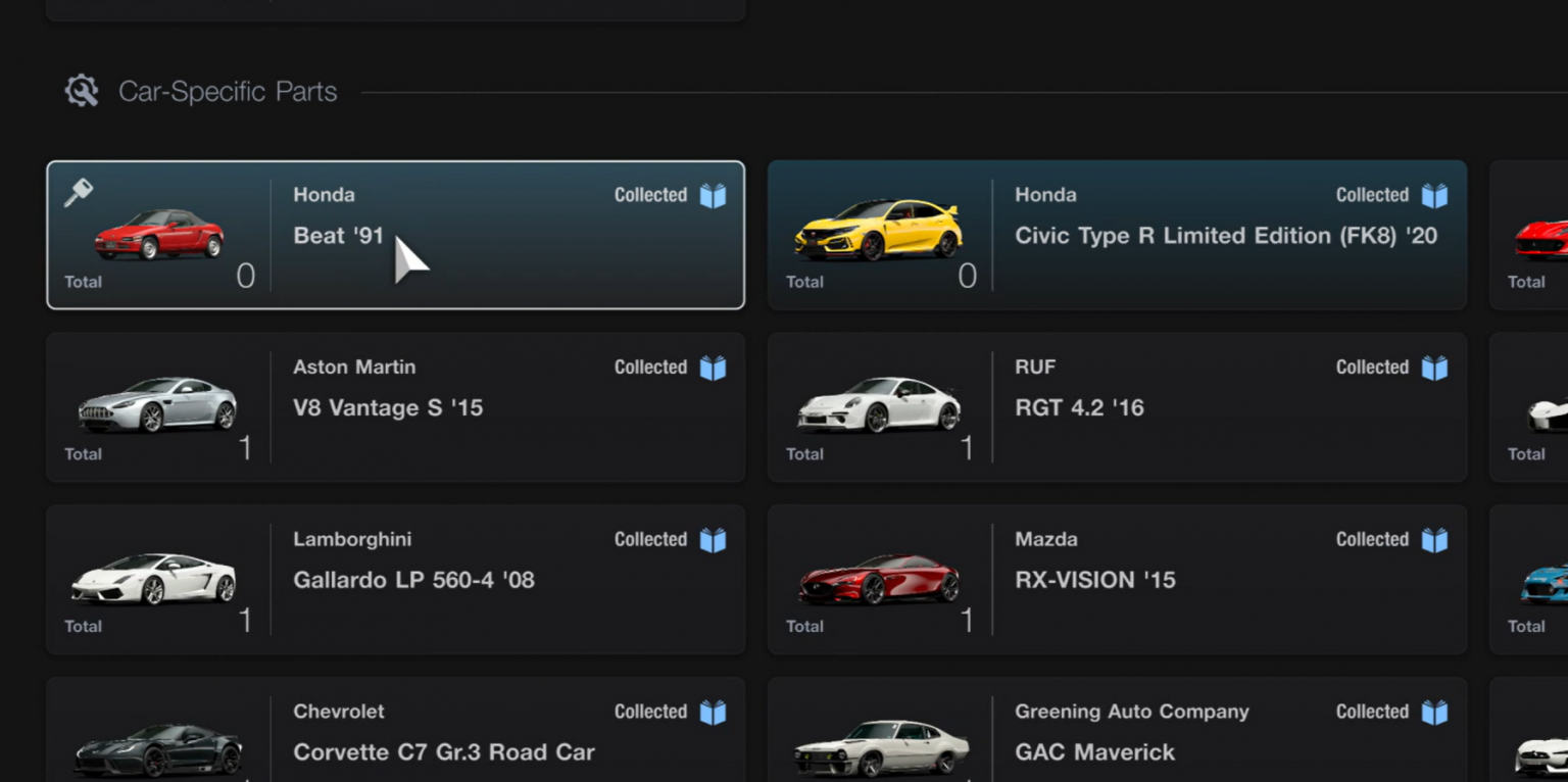 Gran Turismo 7 Engine Swap List